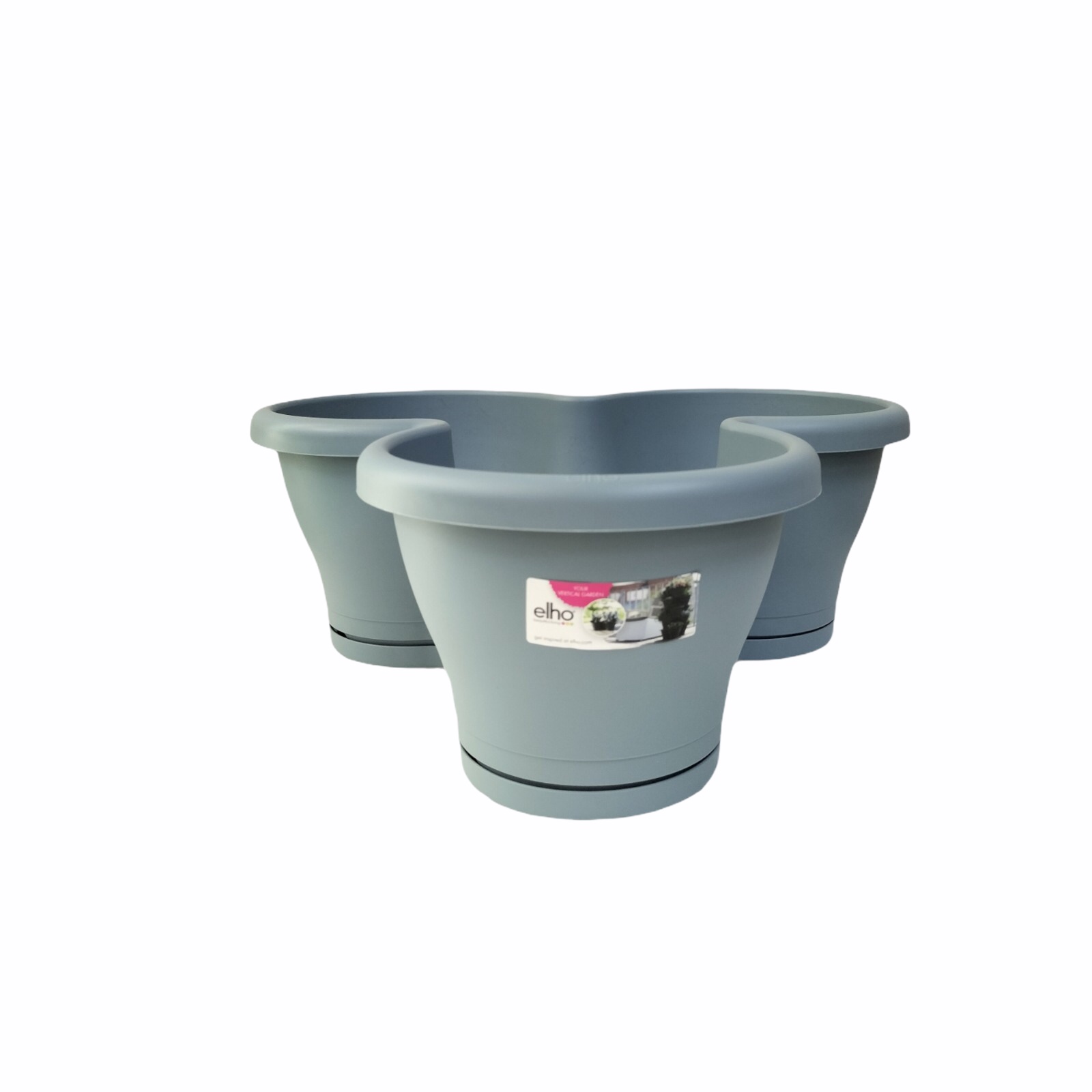 CORSICA-VERTICAL-GARDEN-WITH SAUCER-38CM-BLUE