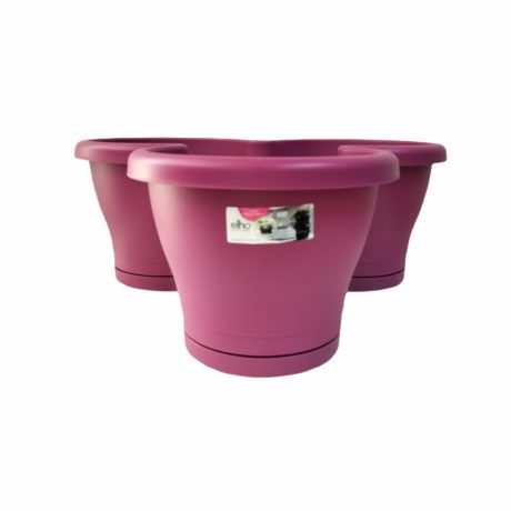 CORSICA VERTICAL GARDEN WITH SAUCER 38CM CHERRY