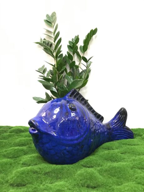 GLAZED ANIMALS FISH LEFT 52X28X30CM OD0606L