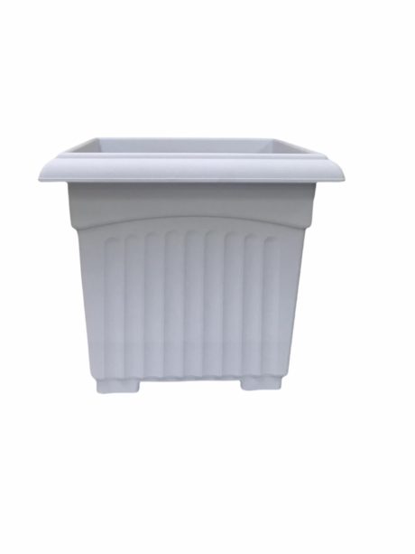 Baba BI-SQ-345 Square Pot White H30W30cm