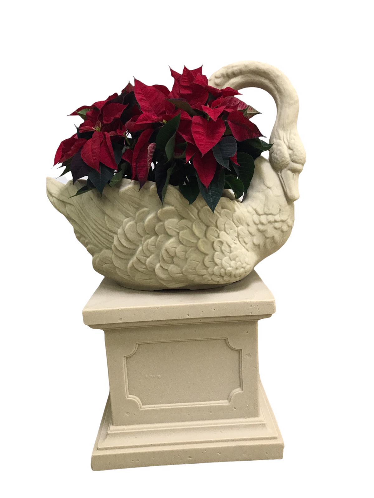 Samo Lime Stone Pot Stand H37.5cm