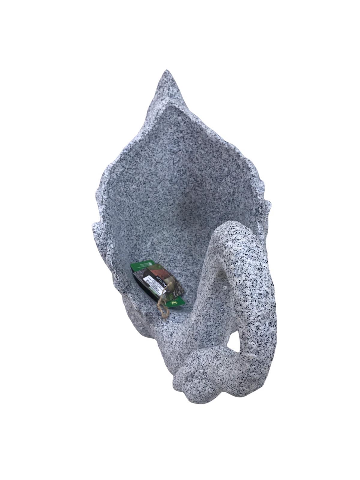 Swan Gray Stone Plastic Pot H51cm-3