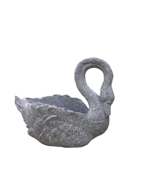 Swan Gray Stone Plastic Pot H51cm KENSW35-GS