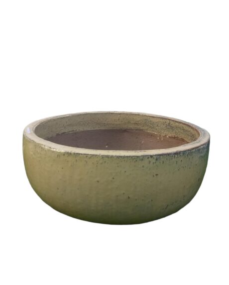 CERAMIC POT BEIGE 53X23CM
