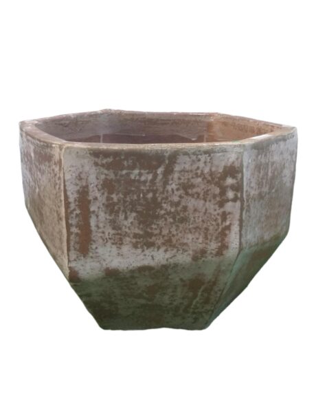 CERAMIC POT HEXAGON 59X40CM