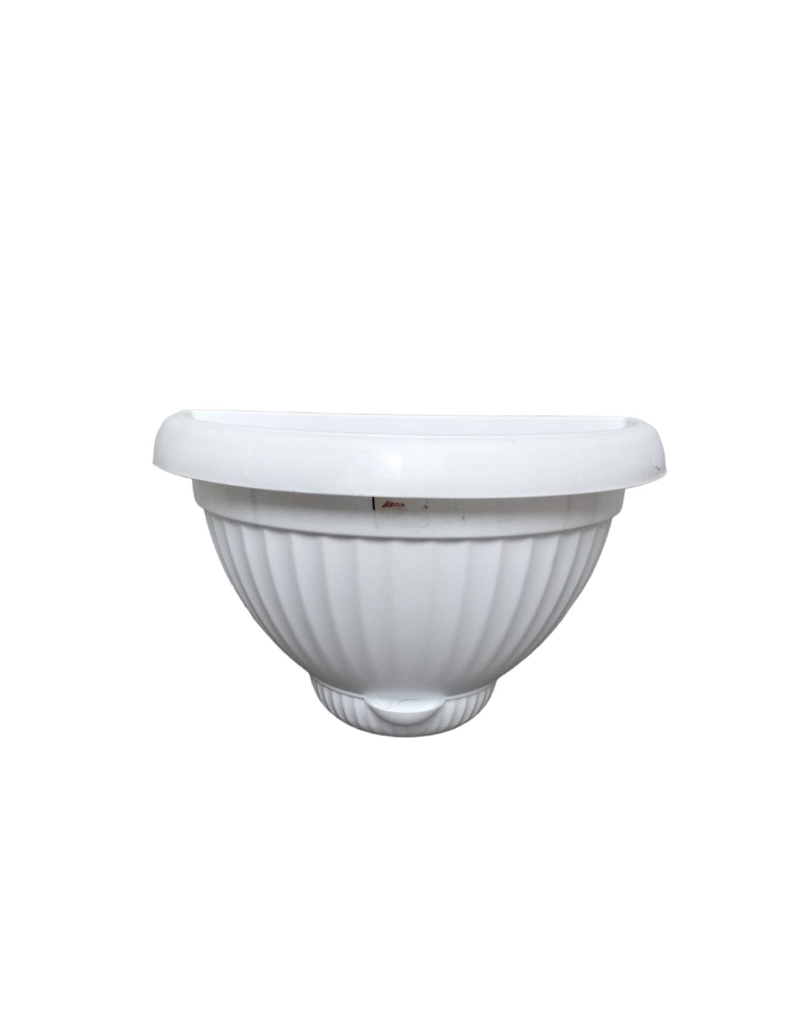 Spanish Semi Circle Pot H24XW18XL35 White (9753)