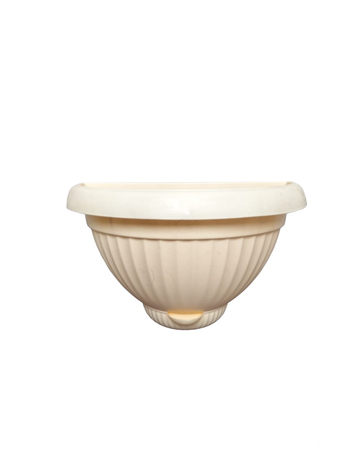 Spanish Semi Circle Pot H24xW18xL35 Beige (9753)