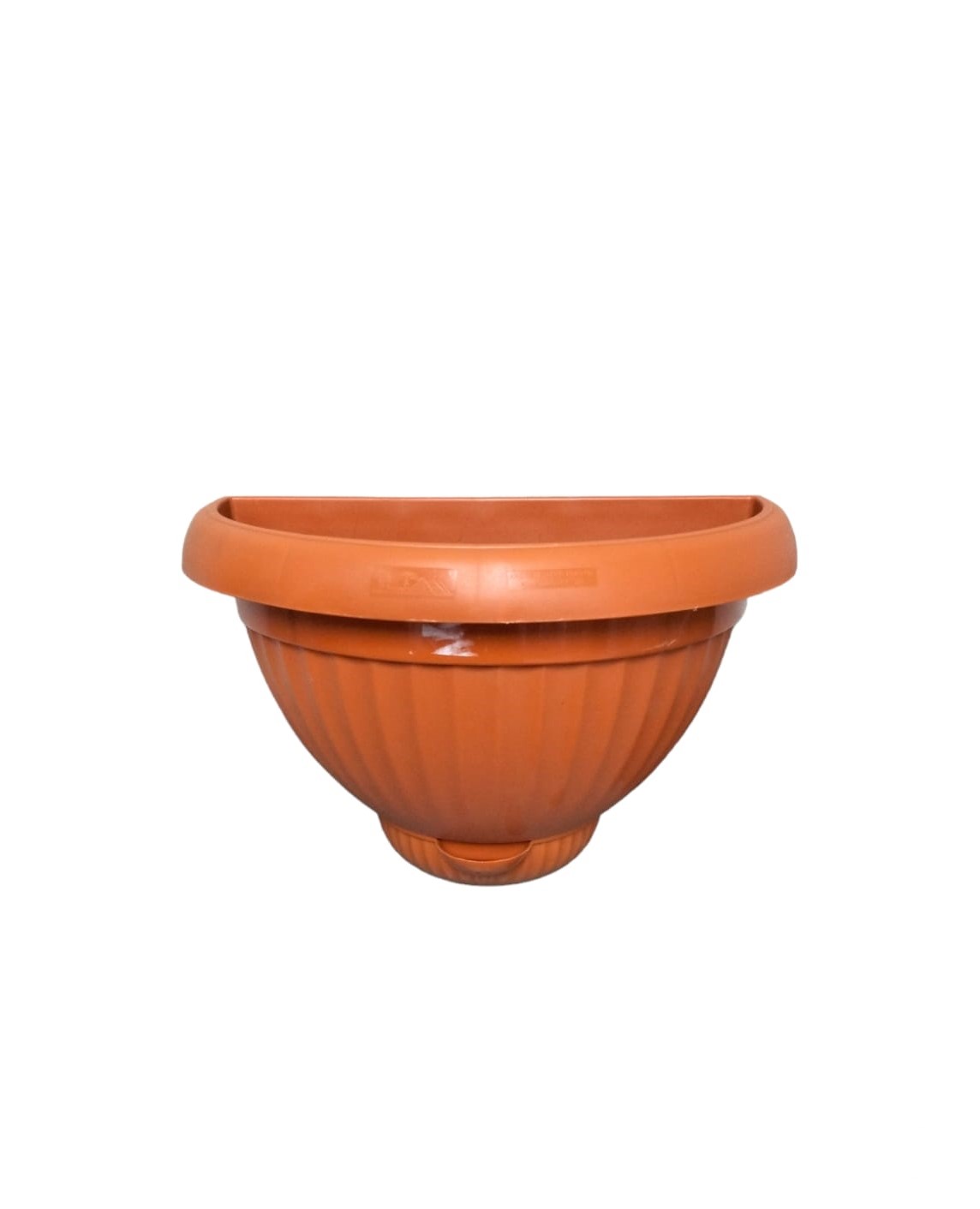 Spanish Semi Circle Pot H24xW18xL35 Red (9753)