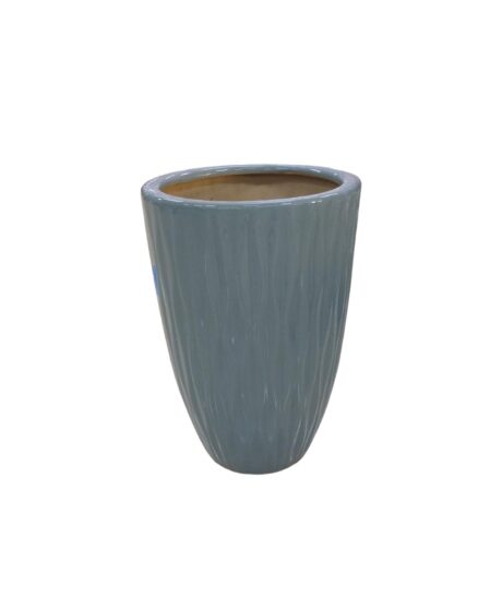 CERAMIC POT 28*42.5CM BRIGHT GRAY SMALL