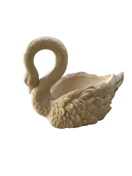 Swan Fiber Pot Hashma Stone 51cm
