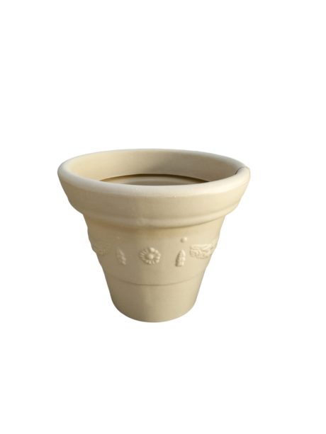 Regina Fiber Round Pot H43cm x Dia50cm lime stone