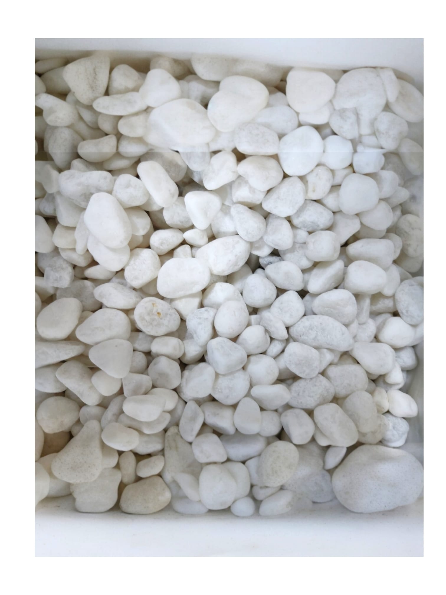 Pebble A Tumbled white 0.8-1.2mm 20kg