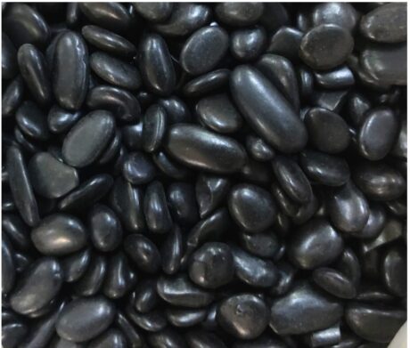 Pebble Polished Black AA 0.8-1.5cm 20kg Bag