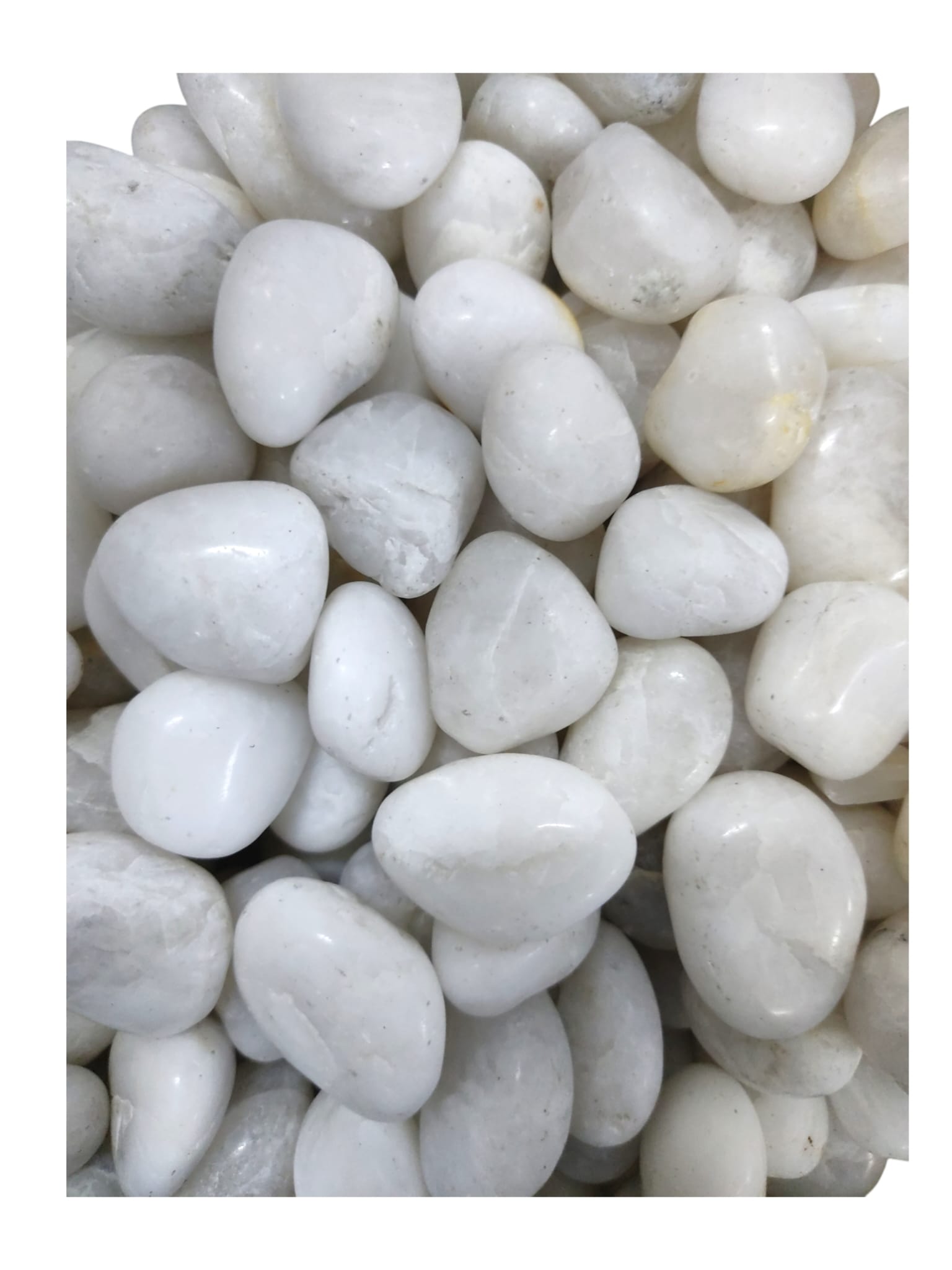 Pebble Polished White AAA 1-2cm 20kg