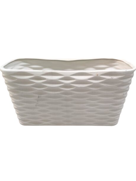 ELN Oval Rect. H47XW90cm White